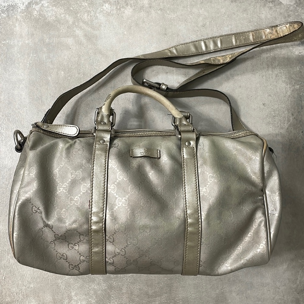 Gucci Monogram Boston Bag